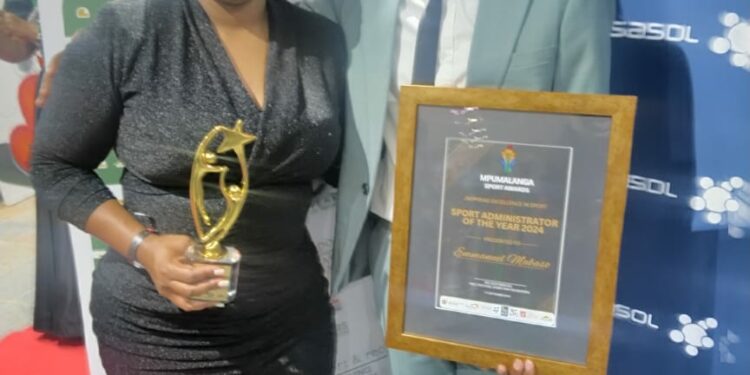 :- Emmanuel Shaper Mabaso, NAA CEO and founder, was bestowed with the prestigious title of Sport Administrator of the year at the Mpumalanga Sport Awards ceremony held on the weekend of 14th September in Mbombela.