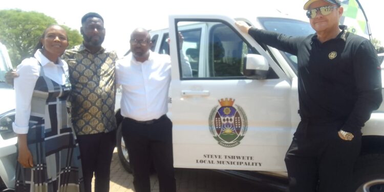 :- George Van Der Merwe (Veralogix CEO), Hlayiseka Chauke (Liberty Coal COO), Mhlonishwa Masilela (Steve Tshwete Municipality Mayor) and Dr Elizabeth Shabalala  (Acting Municipal Manager).